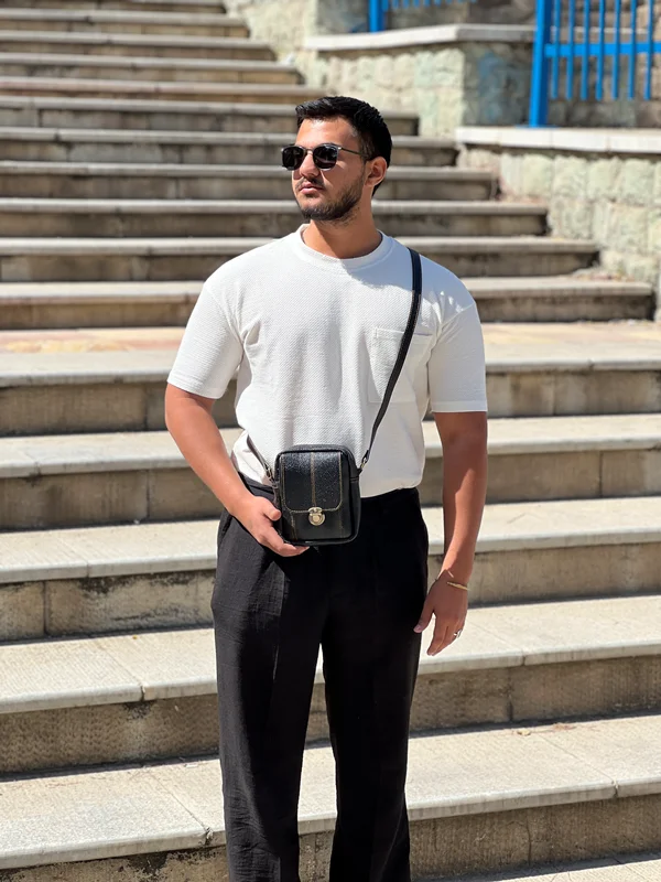 کیف دوشی چرم ماهر مدل MA-214