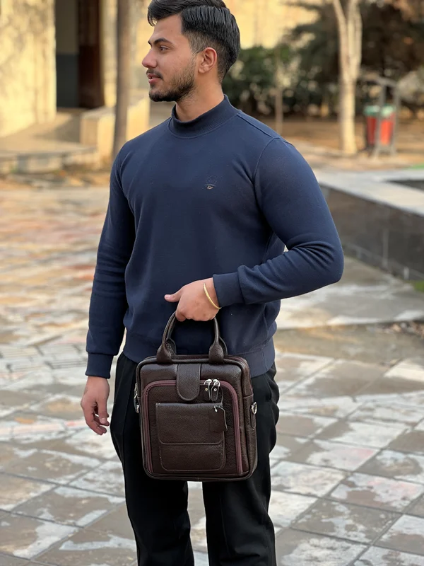 کیف دستی دوشی چرم ماهر مدل MA-195