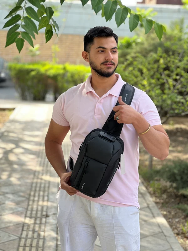 بادی بگ قفل رمز دار چرم ماهر مدلMA-204